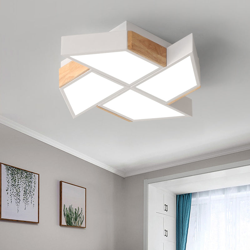 Child Bedroom Toy Windmill Ceiling Mount Light Acrylic Nordic Style Ceiling Lamp White Clearhalo 'Ceiling Lights' 'Close To Ceiling Lights' 'Close to ceiling' 'Flush mount' Lighting' 205365