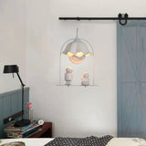 White Little Kid Deco Wall Light One Light Modern Stylish Metal Wall Lamp for Kitchen Clearhalo 'Wall Lamps & Sconces' 'Wall Lights' Lighting' 205687