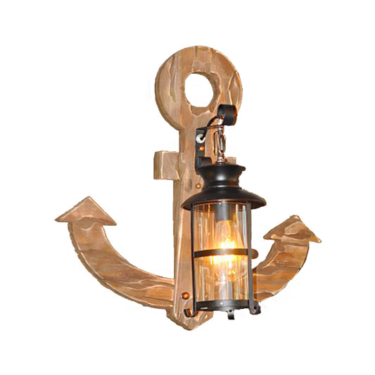 Industrial Cylinder Sconce Lamp Single Bulb Clear Glass Wall Mounted Light in Black with Cage Clearhalo 'Art deco wall lights' 'Cast Iron' 'Glass' 'Industrial wall lights' 'Industrial' 'Middle century wall lights' 'Modern' 'Rustic wall lights' 'Tiffany' 'Traditional wall lights' 'Wall Lamps & Sconces' 'Wall Lights' Lighting' 205692