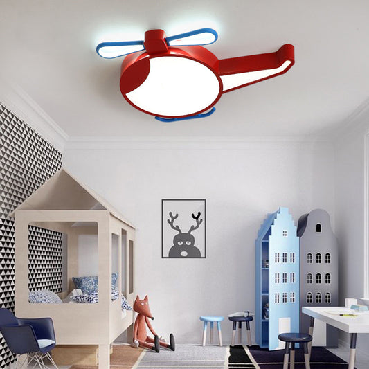 Cartoon Aircraft Shape Flush Light Metal Child Room LED Flush Ceiling Light Fixture Clearhalo 'Ceiling Lights' 'Close To Ceiling Lights' 'Close to ceiling' 'Flush mount' Lighting' 2057798