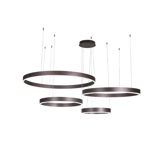 Acrylic Circle Shaped LED Ceiling Light Simplicity Living Room Chandelier Pendant Light Clearhalo 'Ceiling Lights' 'Chandeliers' 'Modern Chandeliers' 'Modern' Lighting' 2058191