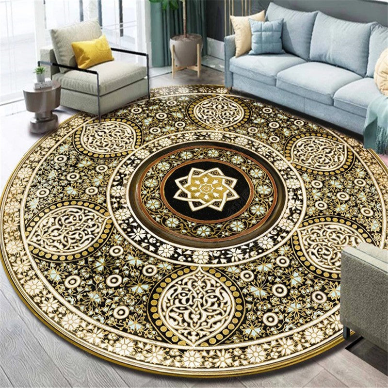 Ethnic Multi Color Floral Rug Synthetics Persian Carpet Anti-Slip Backing Pet Friendly Machine Washable Rug for Great Room Clearhalo 'Area Rug' 'Moroccan' 'Rugs' Rug' 2058515