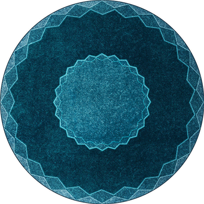 Exotic Moroccan Rug Multi Color Flower Pattern Rug Anti-Slip Pet Friendly Stain Resistant Carpet for Home Lake Blue Clearhalo 'Area Rug' 'Moroccan' 'Rugs' Rug' 2058524