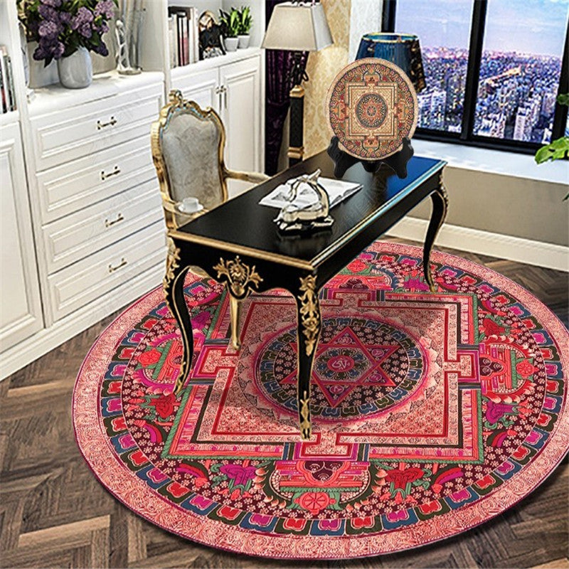 Exotic Moroccan Rug Multi Color Flower Pattern Rug Anti-Slip Pet Friendly Stain Resistant Carpet for Home Red Clearhalo 'Area Rug' 'Moroccan' 'Rugs' Rug' 2058527