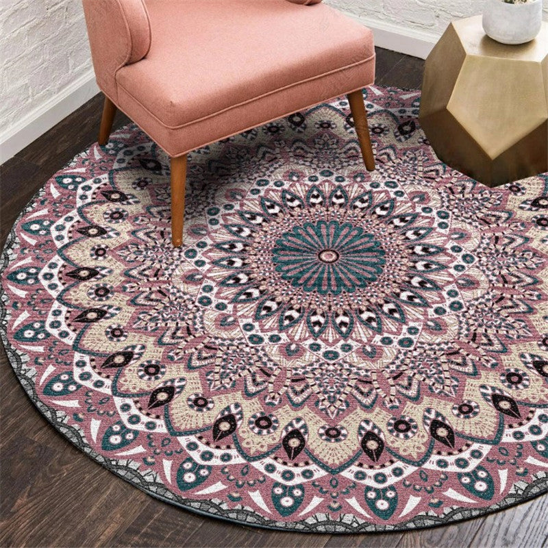Exotic Moroccan Rug Multi Color Flower Pattern Rug Anti-Slip Pet Friendly Stain Resistant Carpet for Home Purple Clearhalo 'Area Rug' 'Moroccan' 'Rugs' Rug' 2058538