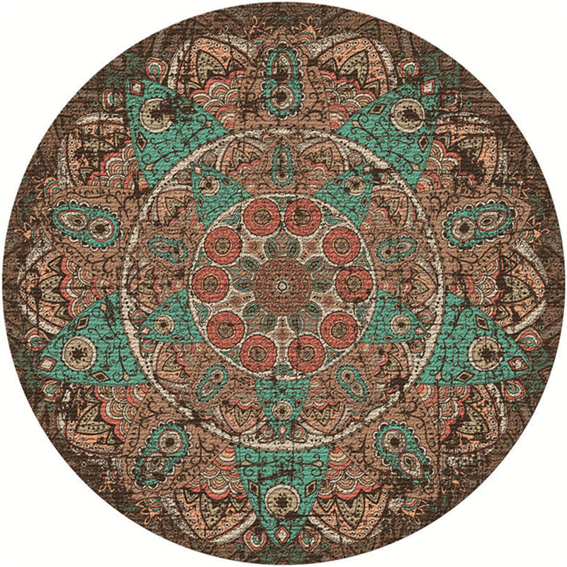 Exotic Moroccan Rug Multi Color Flower Pattern Rug Anti-Slip Pet Friendly Stain Resistant Carpet for Home Coffee Clearhalo 'Area Rug' 'Moroccan' 'Rugs' Rug' 2058547