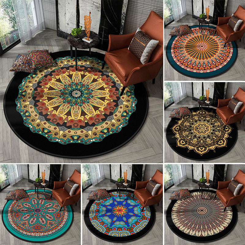 Nostalgic Multicolor Tribal Print Rug Polypropylene Moroccan Carpet Pet Friendly Stain Resistant Non-Slip Rug for Great Room Clearhalo 'Area Rug' 'Moroccan' 'Rugs' Rug' 2058633
