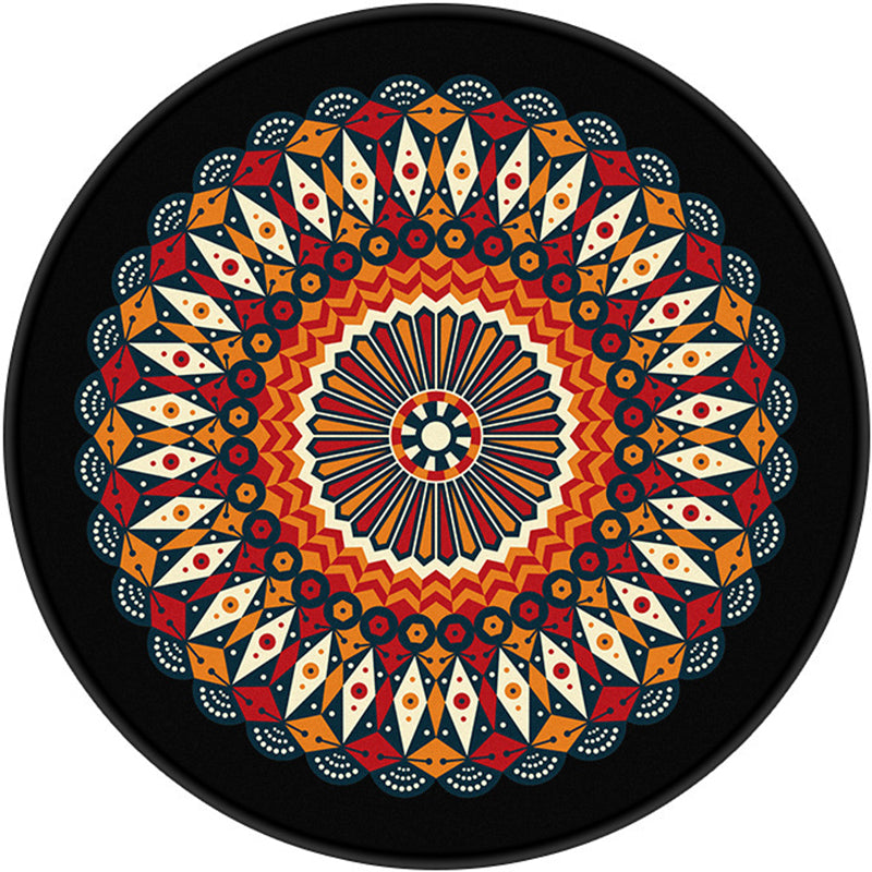 Decorative Kaleidoscope Rug Multi Color Turkish Carpet Polyester Washable Stain Resistant Non-Slip Backing Rug for Sitting Room Clearhalo 'Area Rug' 'Moroccan' 'Rugs' Rug' 2058922