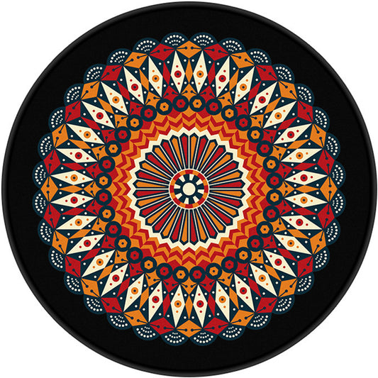 Decorative Kaleidoscope Rug Multi Color Turkish Carpet Polyester Washable Stain Resistant Non-Slip Backing Rug for Sitting Room Clearhalo 'Area Rug' 'Moroccan' 'Rugs' Rug' 2058922