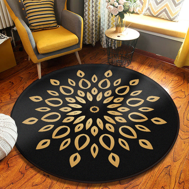 Decorative Kaleidoscope Rug Multi Color Turkish Carpet Polyester Washable Stain Resistant Non-Slip Backing Rug for Sitting Room Clearhalo 'Area Rug' 'Moroccan' 'Rugs' Rug' 2058924