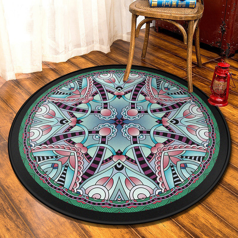 Multi-Colored Moroccan Rug Synthetics Mandala Area Rug Anti-Slip Stain Resistant Washable Carpet for Family Room Light Pink Clearhalo 'Area Rug' 'Moroccan' 'Rugs' Rug' 2059036