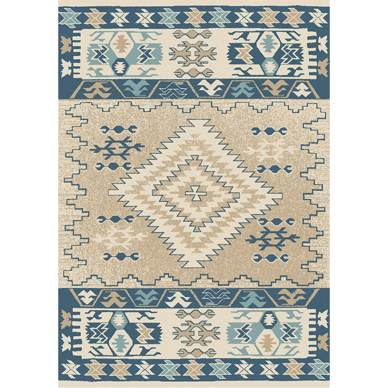 Unusual Rhombus Patterned Rug Multi-Color Moroccan Rug Polyester Pet Friendly Stain Resistant Non-Slip Carpet for Great Room Gray Blue Clearhalo 'Area Rug' 'Moroccan' 'Rugs' Rug' 2059165