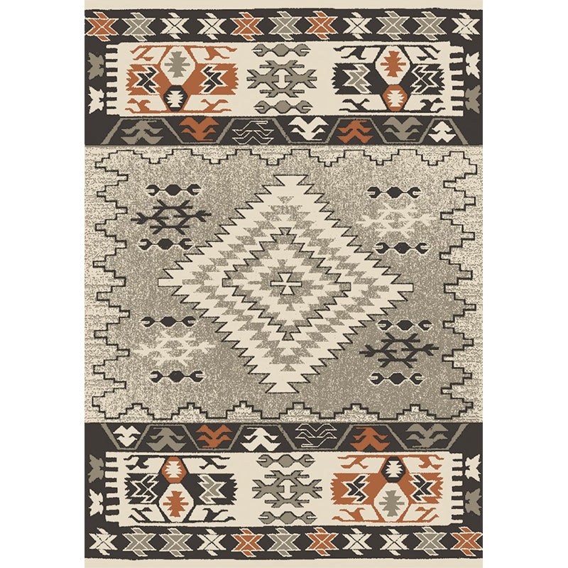 Unusual Rhombus Patterned Rug Multi-Color Moroccan Rug Polyester Pet Friendly Stain Resistant Non-Slip Carpet for Great Room Light Gray-Black Clearhalo 'Area Rug' 'Moroccan' 'Rugs' Rug' 2059170