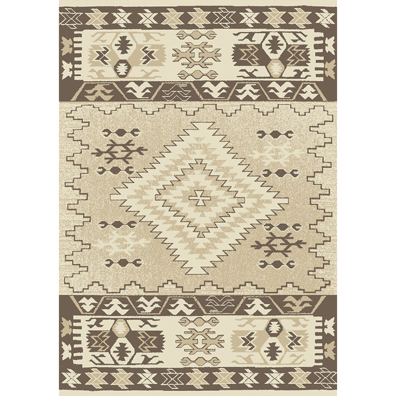 Unusual Rhombus Patterned Rug Multi-Color Moroccan Rug Polyester Pet Friendly Stain Resistant Non-Slip Carpet for Great Room Gray-Coffee Clearhalo 'Area Rug' 'Moroccan' 'Rugs' Rug' 2059176