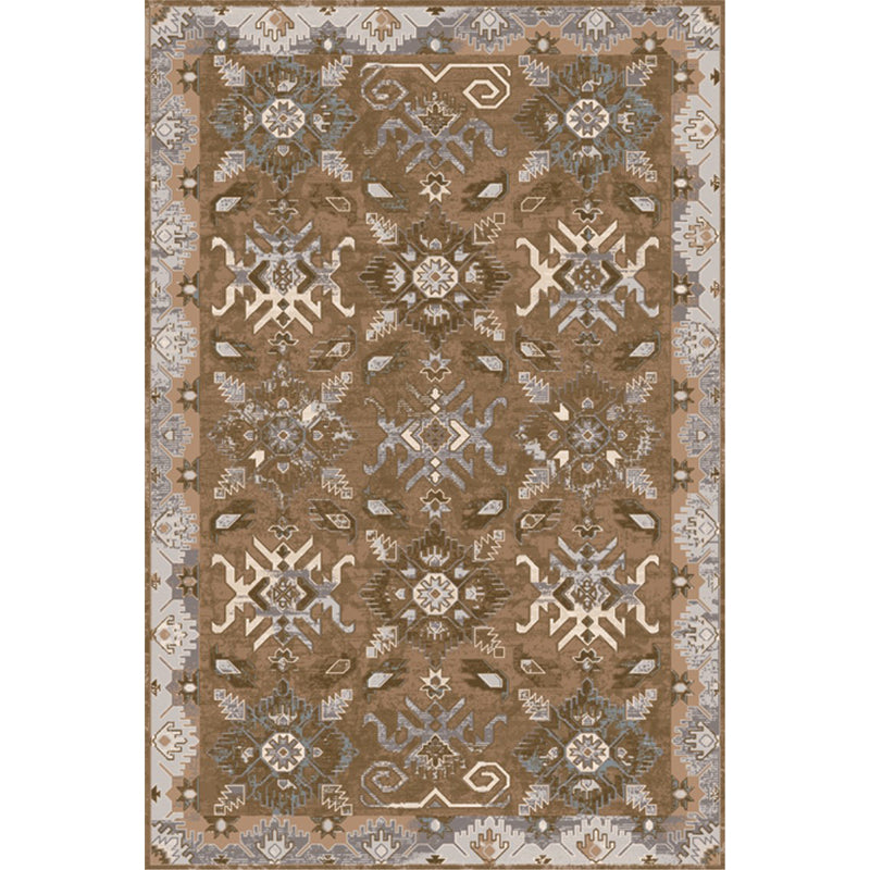 Unusual Rhombus Patterned Rug Multi-Color Moroccan Rug Polyester Pet Friendly Stain Resistant Non-Slip Carpet for Great Room Brown Clearhalo 'Area Rug' 'Moroccan' 'Rugs' Rug' 2059177