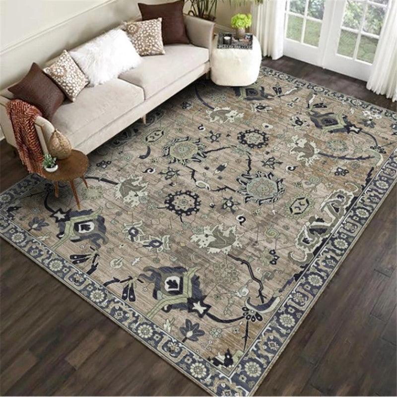 Exotic Geometric Patterned Rug Multicolored Moroccan Rug Polypropylene Stain Resistant Non-Slip Backing Machine Washable Carpet for Room Gray-Green Clearhalo 'Area Rug' 'Moroccan' 'Rugs' Rug' 2059183