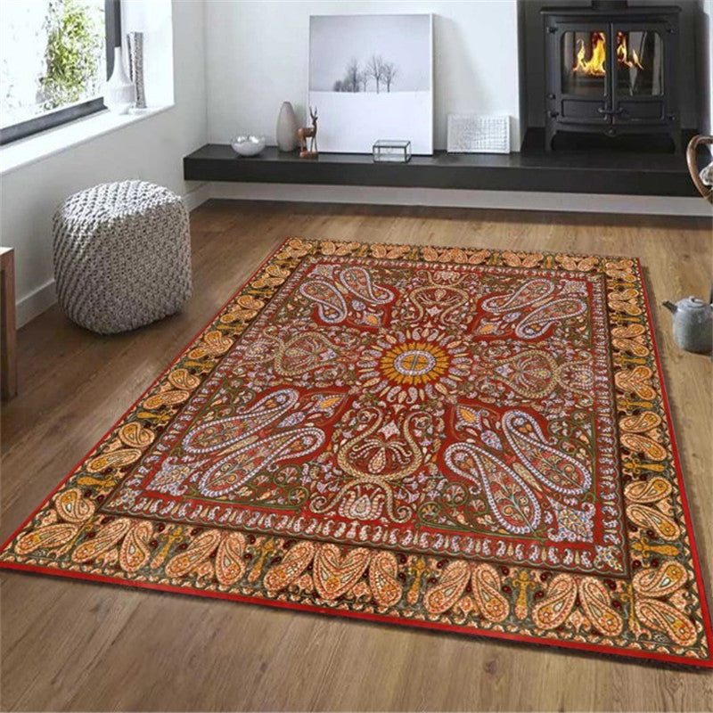 Exotic Geometric Patterned Rug Multicolored Moroccan Rug Polypropylene Stain Resistant Non-Slip Backing Machine Washable Carpet for Room Clearhalo 'Area Rug' 'Moroccan' 'Rugs' Rug' 2059195