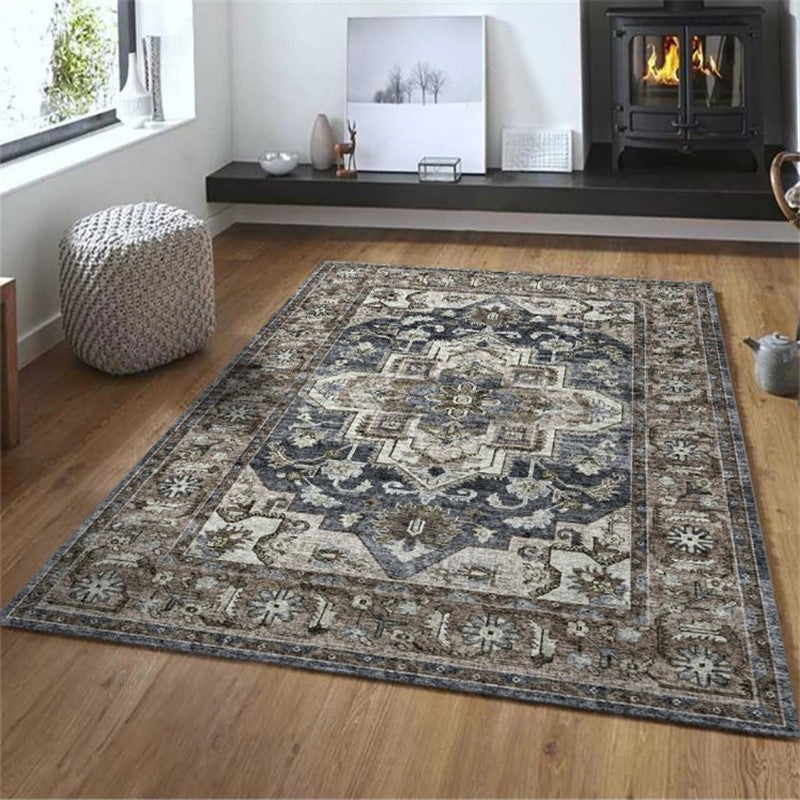 Exotic Geometric Patterned Rug Multicolored Moroccan Rug Polypropylene Stain Resistant Non-Slip Backing Machine Washable Carpet for Room Brown Clearhalo 'Area Rug' 'Moroccan' 'Rugs' Rug' 2059213