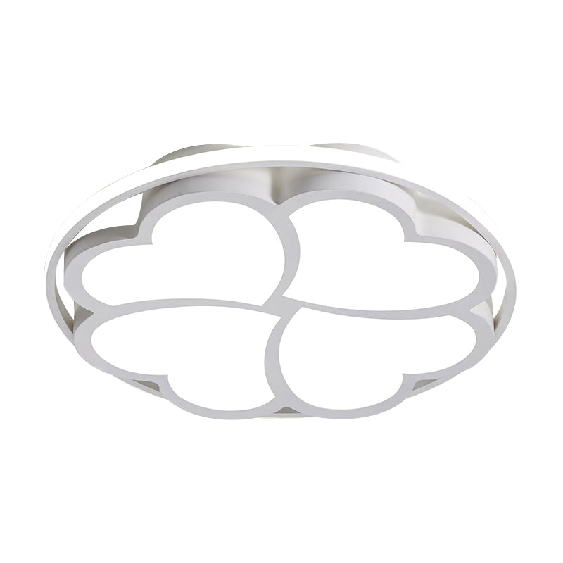 Heart-Shaped Flush Mount Light Simple Acrylic LED Bedroom Ceiling Lamp in White Light Clearhalo 'Ceiling Lights' 'Close To Ceiling Lights' 'Close to ceiling' 'Flush mount' Lighting' 206064