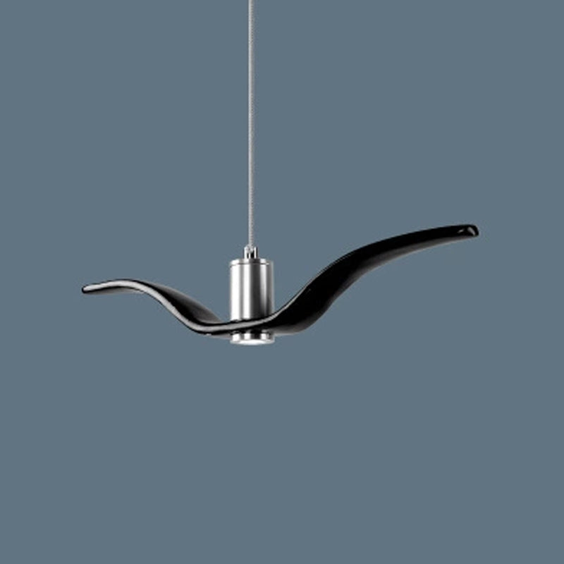 Resin Seagull Suspension Lighting Artistic Single-Bulb Pendant Ceiling Light for Restaurant Clearhalo 'Ceiling Lights' 'Pendant Lights' 'Pendants' Lighting' 2063870