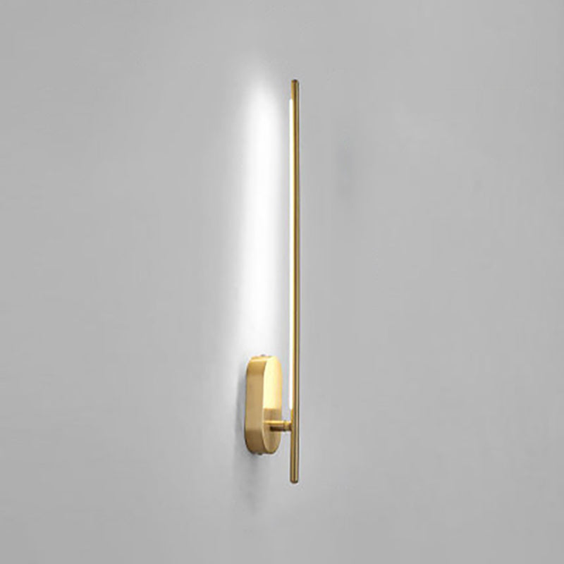 Stick Shaped Metal Sconce Lighting Contemporary Gold LED Wall Mounted Lamp for Living Room Clearhalo 'Cast Iron' 'Glass' 'Industrial' 'Modern wall lights' 'Modern' 'Tiffany' 'Traditional wall lights' 'Wall Lamps & Sconces' 'Wall Lights' Lighting' 2064335