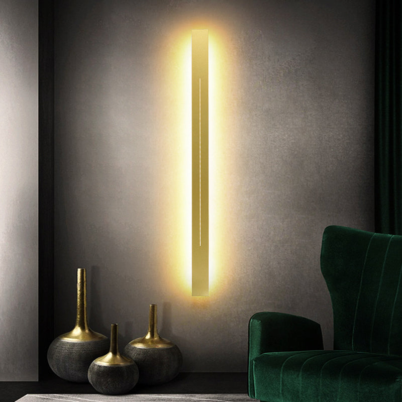 Simplicity Bar Shaped LED Wall Mounted Light Metal Living Room