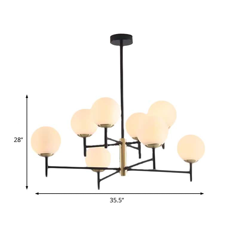 Multi Layer Radial Ceiling Chandelier Modern Blue/Amber/Smoke Gray Glass 6/8 Lights Living Room Hanging Lamp Clearhalo 'Ceiling Lights' 'Chandeliers' 'Glass shade' 'Glass' 'Modern Chandeliers' 'Modern' Lighting' 206601