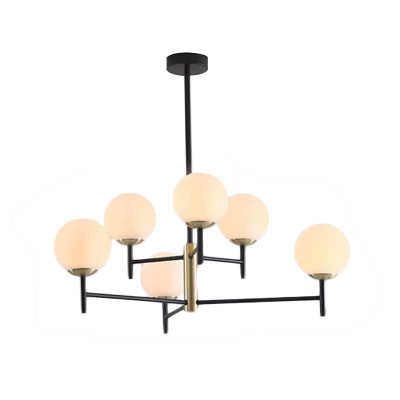 Multi Layer Radial Ceiling Chandelier Modern Blue/Amber/Smoke Gray Glass 6/8 Lights Living Room Hanging Lamp Clearhalo 'Ceiling Lights' 'Chandeliers' 'Glass shade' 'Glass' 'Modern Chandeliers' 'Modern' Lighting' 206605