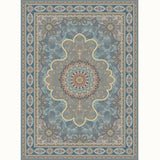 Aesthetic Moroccan Rug Multi Colored Flower Rug Pet Friendly Anti-Slip Backing Machine Washable Carpet for Guest Room Light Green Clearhalo 'Area Rug' 'Moroccan' 'Rugs' Rug' 2070148