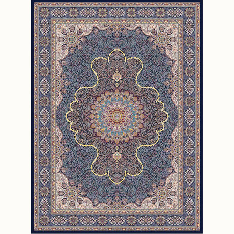 Aesthetic Moroccan Rug Multi Colored Flower Rug Pet Friendly Anti-Slip Backing Machine Washable Carpet for Guest Room Light Purple Clearhalo 'Area Rug' 'Moroccan' 'Rugs' Rug' 2070152