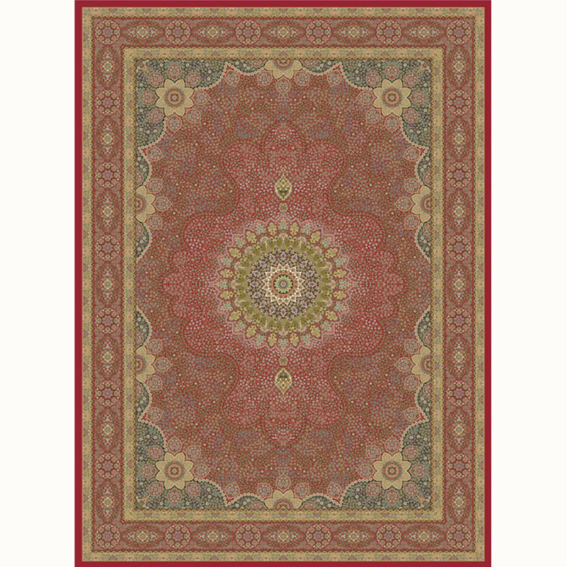 Aesthetic Moroccan Rug Multi Colored Flower Rug Pet Friendly Anti-Slip Backing Machine Washable Carpet for Guest Room Light Red Clearhalo 'Area Rug' 'Moroccan' 'Rugs' Rug' 2070157
