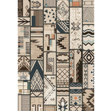 Vintage Distressed Color Moroccan Rug Synthetics Patchwork Carpet Non-Slip Machine Washable Stain Resistant Rug for Great Room Dark Beige Clearhalo 'Area Rug' 'Moroccan' 'Rugs' Rug' 2070172