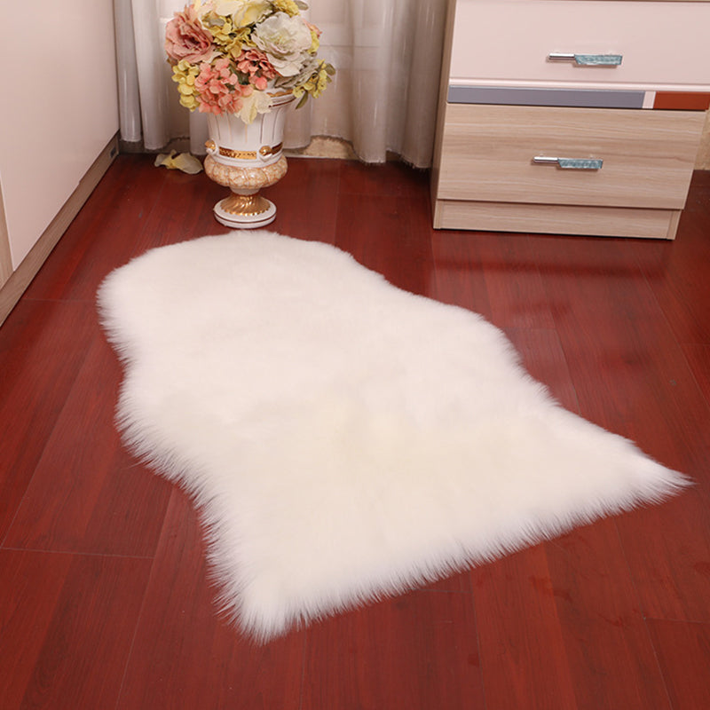 Fluffy Plain Rug Multi-Color Relaxing Rug Synthetic Wool Anti-Slip Backing Stain Resistant Washable Area Rug for Home Clearhalo 'Area Rug' 'Casual' 'Rugs' Rug' 2070358