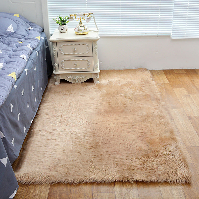 Decorative Calming Indoor Rug Multi Colored Plain Rug Stain Resistant Anti-Slip Machine Washable Carpet for Bedroom Cameo Brown Clearhalo 'Area Rug' 'Casual' 'Rugs' Rug' 2070733