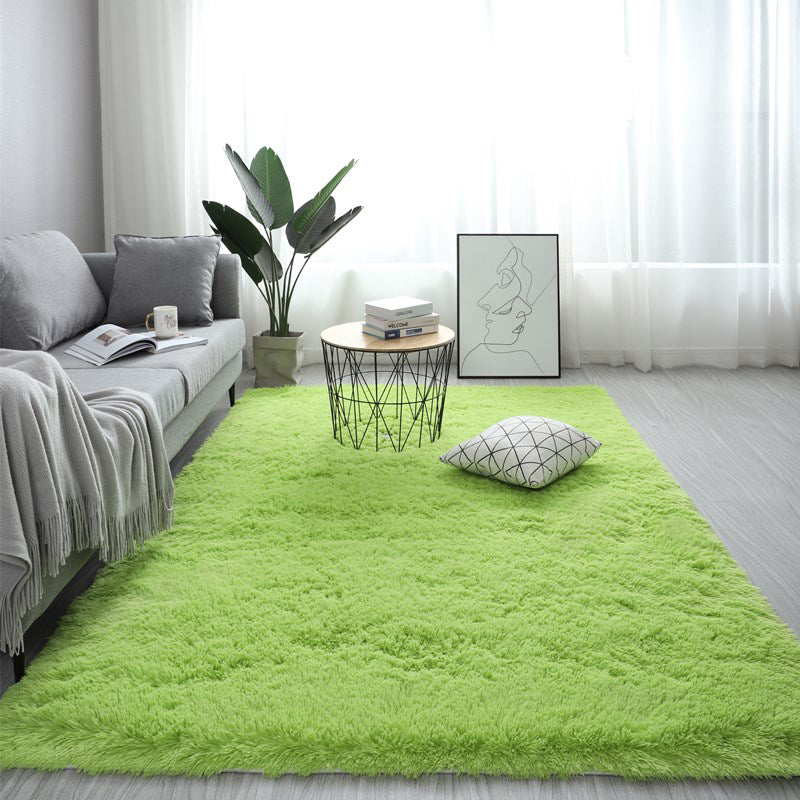 Soft Solid Rug Multi-Colored Minimalist Rug Fluffy Washable Pet Friendly Anti-Slip Backing Carpet for Home Fruit Green Clearhalo 'Area Rug' 'Casual' 'Rugs' Rug' 2070879