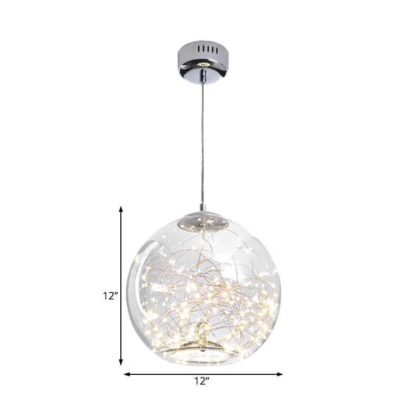 Modern LED Pendant Light with Amber/Smoke Grey Glass Globe/Cylinder/Oval Hanging Light Kit for Living Room Clearhalo 'Ceiling Lights' 'Glass shade' 'Glass' 'Modern Pendants' 'Modern' 'Pendant Lights' 'Pendants' Lighting' 207897