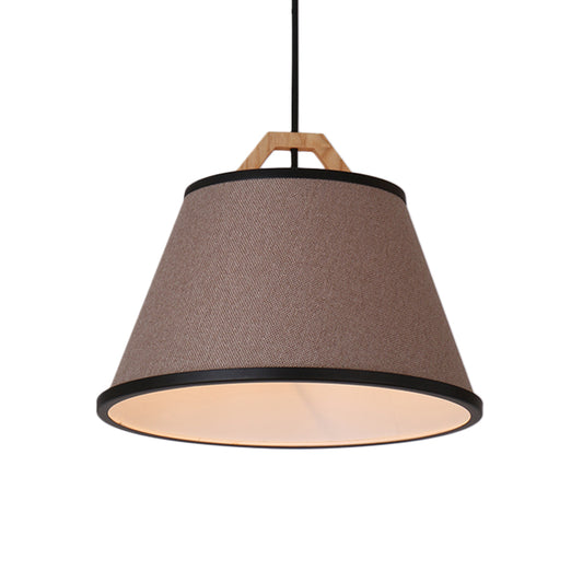 Minimalist Barrel Pendant Light Fabric 1 Light Dining Room Suspension Light in Gray/Flaxen Clearhalo 'Ceiling Lights' 'Modern Pendants' 'Modern' 'Pendant Lights' 'Pendants' Lighting' 208258