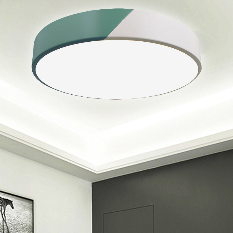 Slim Panel Round Flush Mount Light Nordic Design Acrylic Ceiling Lamp for Dining Room Clearhalo 'Ceiling Lights' 'Close To Ceiling Lights' 'Close to ceiling' 'Flush mount' Lighting' 208286