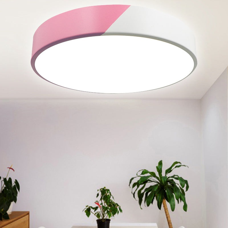 Slim Panel Round Flush Mount Light Nordic Design Acrylic Ceiling Lamp for Dining Room Clearhalo 'Ceiling Lights' 'Close To Ceiling Lights' 'Close to ceiling' 'Flush mount' Lighting' 208290