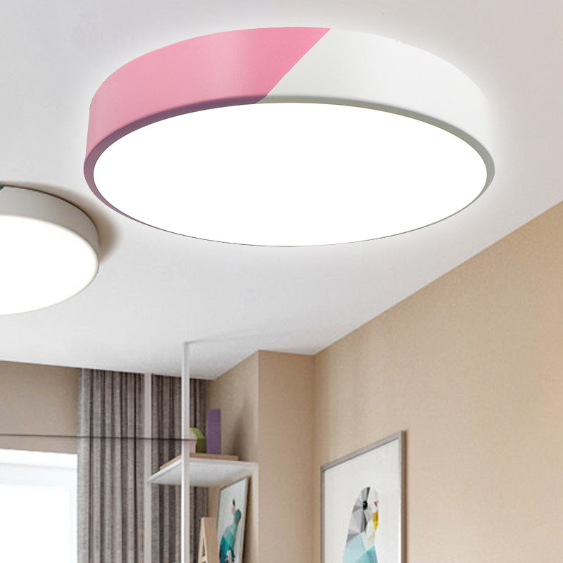 Slim Panel Round Flush Mount Light Nordic Design Acrylic Ceiling Lamp for Dining Room Clearhalo 'Ceiling Lights' 'Close To Ceiling Lights' 'Close to ceiling' 'Flush mount' Lighting' 208291