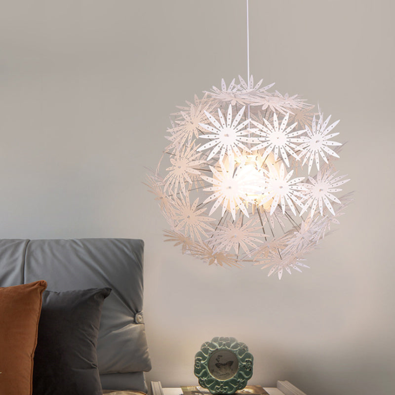 Sputnik Bedroom Ceiling Pendant Acrylic 1 Light Art Deco Suspension Light, 19"/23.5" Wide Clearhalo 'Ceiling Lights' 'Modern Pendants' 'Modern' 'Pendant Lights' 'Pendants' Lighting' 208473