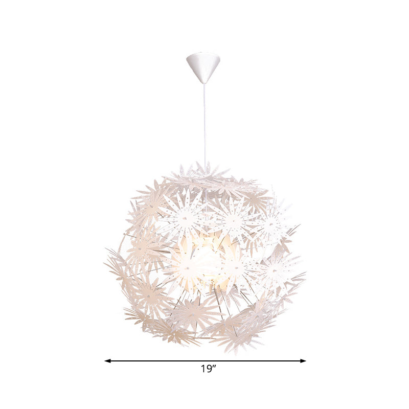 Sputnik Bedroom Ceiling Pendant Acrylic 1 Light Art Deco Suspension Light, 19"/23.5" Wide Clearhalo 'Ceiling Lights' 'Modern Pendants' 'Modern' 'Pendant Lights' 'Pendants' Lighting' 208478