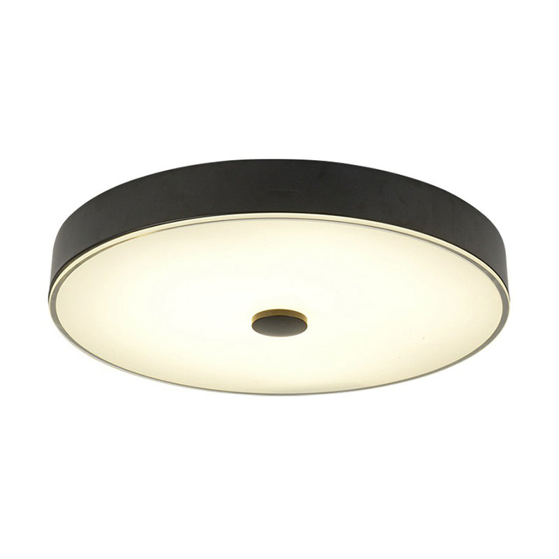 Cream Glass Round Shaped LED Flush Mount Lighting Classic Bedroom Flush Mount Fixture Clearhalo 'Ceiling Lights' 'Close To Ceiling Lights' 'Close to ceiling' 'Flush mount' Lighting' 2091472