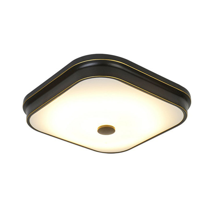 Traditional Square Shade LED Flush Mount Opal Glass Flushmount Ceiling Light Fixture Clearhalo 'Ceiling Lights' 'Close To Ceiling Lights' 'Close to ceiling' 'Flush mount' Lighting' 2091481