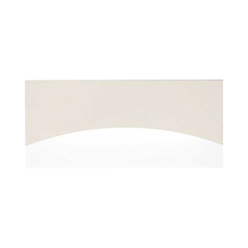 Rectangular Bedside Wall Light Fixture Acrylic Contemporary White/Gold Sconce Light in Warm/White Light Clearhalo 'Modern wall lights' 'Modern' 'Wall Lamps & Sconces' 'Wall Lights' Lighting' 209488