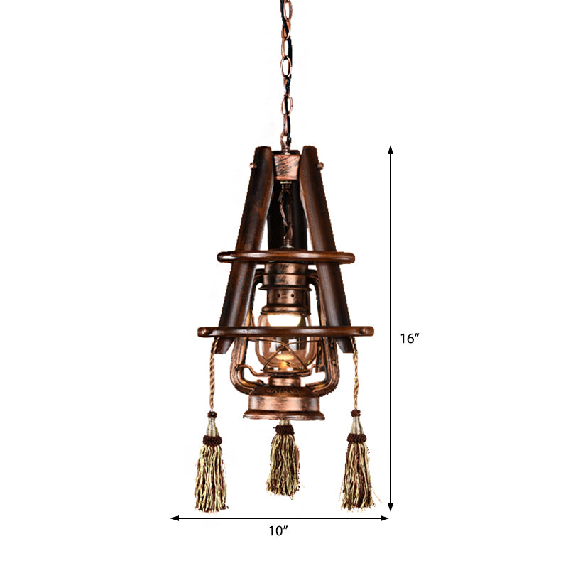 Lantern Dining Room Hanging Light Kit Coastal Clear Glass 1 Light Weathered Copper Pendant Lighting Clearhalo 'Art Deco Pendants' 'Cast Iron' 'Ceiling Lights' 'Ceramic' 'Crystal' 'Industrial Pendants' 'Industrial' 'Metal' 'Middle Century Pendants' 'Pendant Lights' 'Pendants' 'Tiffany' Lighting' 210351