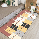 Chic Animal Pattern Indoor Rug Multi-Color Cartoon Carpet Synthetics Non-Slip Pet Friendly Washable Rug for Kindergarten Brown Clearhalo 'Area Rug' 'Rug' 2106226