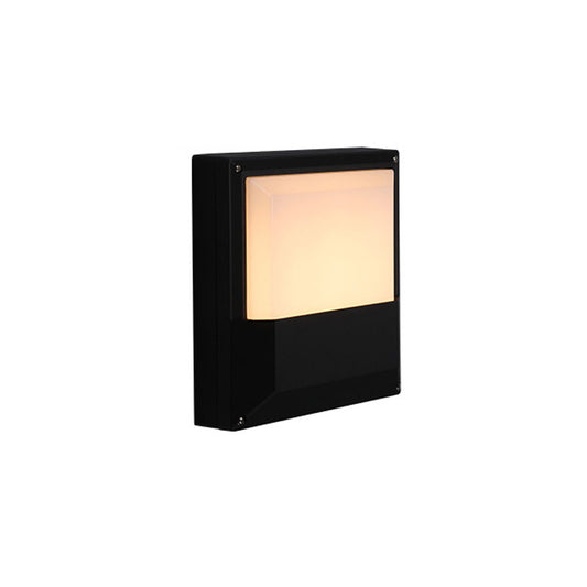 Acrylic Geometric Shade Wall Sconce Lamp Minimalistic LED Wall Lighting Fixture in Black Clearhalo 'Wall Lamps & Sconces' 'Wall Lights' Lighting' 2107625