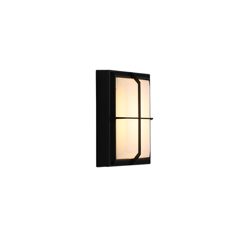 Acrylic Geometric Shade Wall Sconce Lamp Minimalistic LED Wall Lighting Fixture in Black Black G Clearhalo 'Wall Lamps & Sconces' 'Wall Lights' Lighting' 2107632