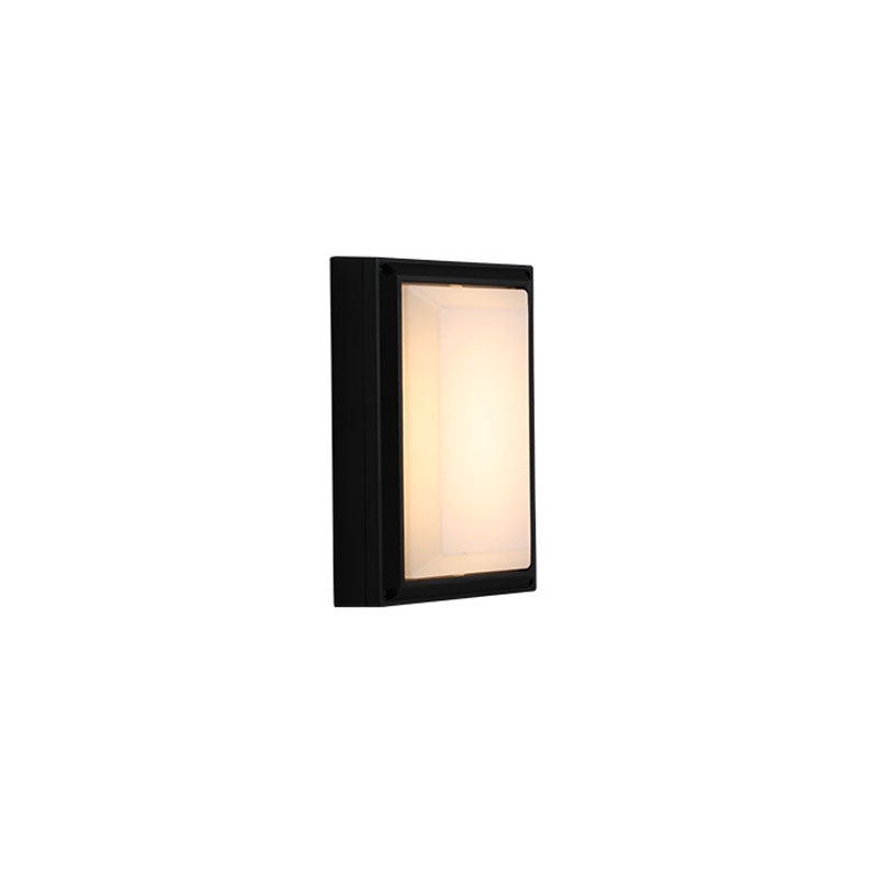 Acrylic Geometric Shade Wall Sconce Lamp Minimalistic LED Wall Lighting Fixture in Black Black J Clearhalo 'Wall Lamps & Sconces' 'Wall Lights' Lighting' 2107635